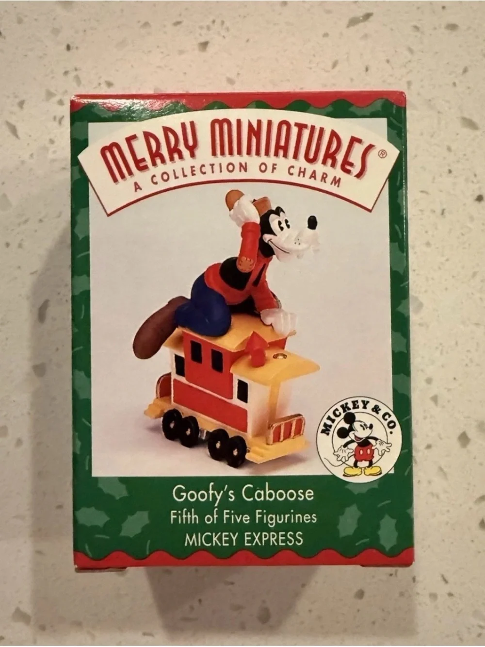 Hallmark Merry Miniatures Mickey Express 5 Pc Set 1998 New in Box